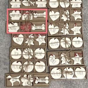 Rae Dunn Ornaments Set